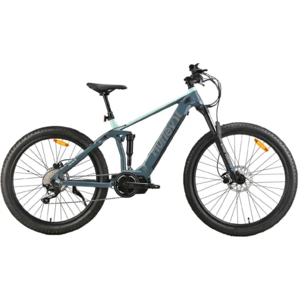 Hurley Bikes Riptide 19-inch Dual Suspension E-Mountain Bike, GreenHurley Bikes Riptide 19-inch Dual Suspension E-Mountain Bike, Green